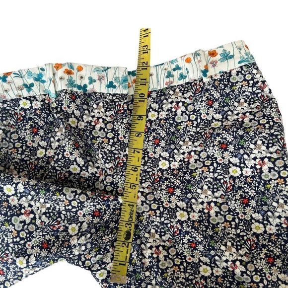 J Crew Liberty Women's Multicolor Floral 3/4 Sleeve Top And Pants Set M/4 NWOT - Picture 11 of 16